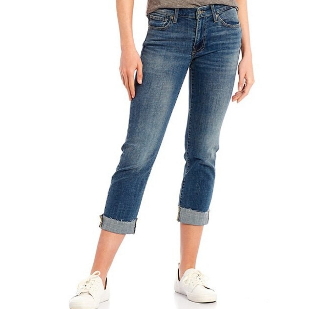 LUCKY BRAND Sweet Straight Leg Mid Rise Crop Jeans Size 14